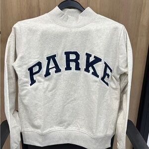 Parke Cream and Navy Turtleneck Sweater